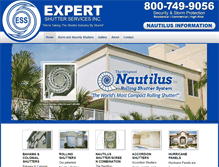 Tablet Screenshot of expertshutters.com